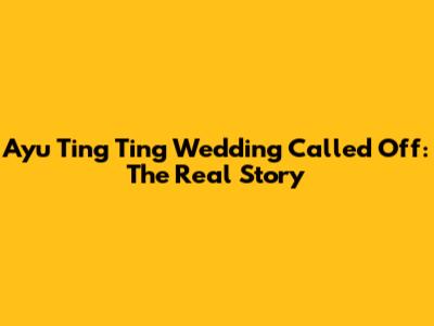 Ayu Ting Ting Wedding Called Off: The Real Story