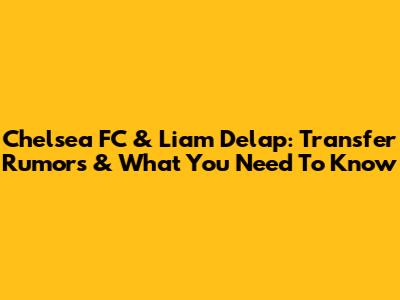 Chelsea FC & Liam Delap: Transfer Rumors & What You Need To Know