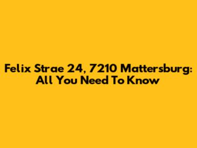 Felix Strae 24, 7210 Mattersburg: All You Need To Know