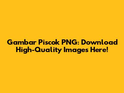 Gambar Piscok PNG: Download High-Quality Images Here!
