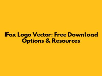 IFox Logo Vector: Free Download Options & Resources