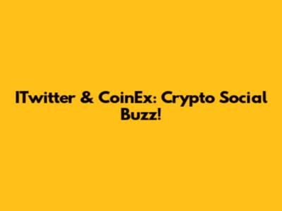ITwitter & CoinEx: Crypto Social Buzz!