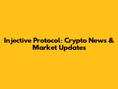 Injective Protocol: Crypto News & Market Updates