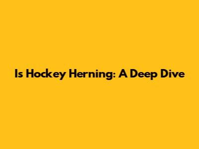 Is Hockey Herning: A Deep Dive