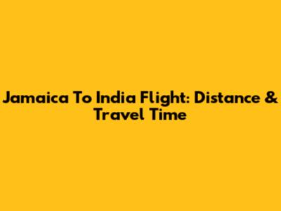 Jamaica To India Flight: Distance & Travel Time