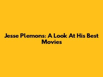 Jesse Plemons: A Look At His Best Movies