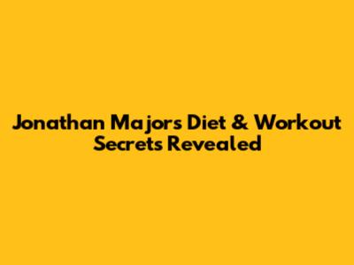 Jonathan Majors' Diet & Workout Secrets Revealed