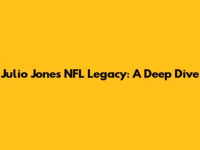 Julio Jones' NFL Legacy: A Deep Dive