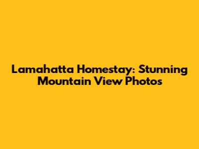 Lamahatta Homestay: Stunning Mountain View Photos