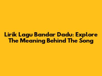 Lirik Lagu Bandar Dadu: Explore The Meaning Behind The Song