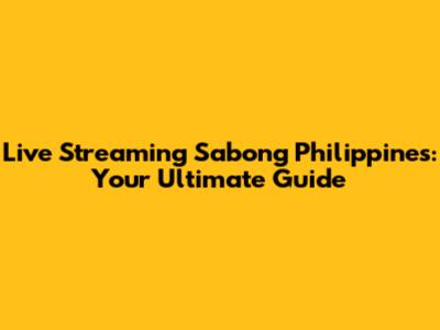 Live Streaming Sabong Philippines: Your Ultimate Guide