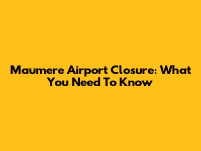 Maumere Airport Closure: What You Need To Know