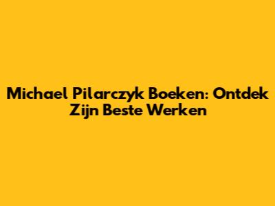 Michael Pilarczyk Boeken: Ontdek Zijn Beste Werken