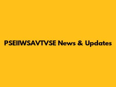 PSEIIWSAVTVSE News & Updates