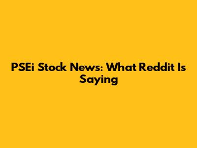 PSEi Stock News: What Reddit Is Saying