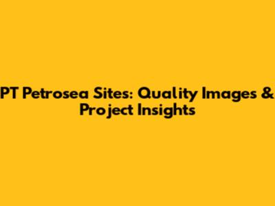 PT Petrosea Sites: Quality Images & Project Insights