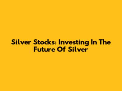 Silver Stocks: Investing In The Future Of Silver