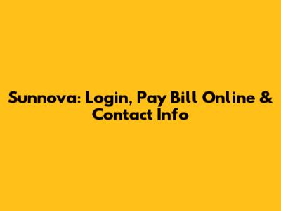 Sunnova: Login, Pay Bill Online & Contact Info