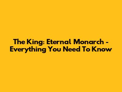 The King: Eternal Monarch - Everything You Need To Know