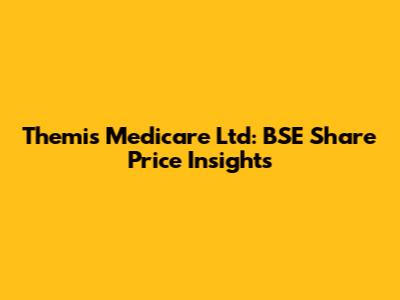 Themis Medicare Ltd: BSE Share Price Insights