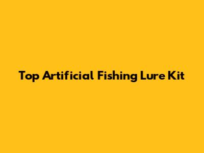 Top Artificial Fishing Lure Kit