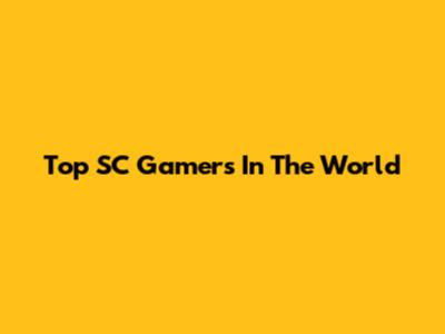 Top SC Gamers In The World