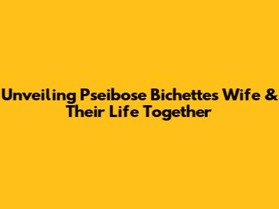 Unveiling Pseibose Bichette's Wife & Their Life Together