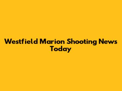 Westfield Marion Shooting News Today