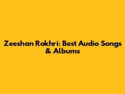 Zeeshan Rokhri: Best Audio Songs & Albums